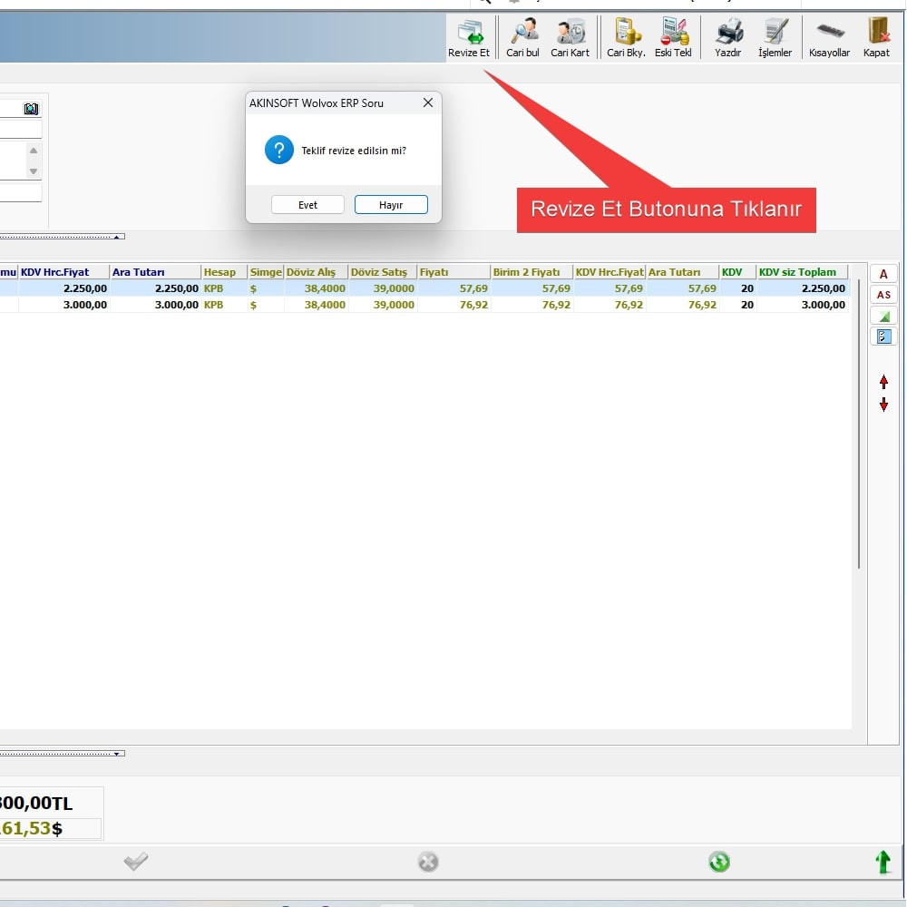 Teklif Revize Sistemi Scripti
