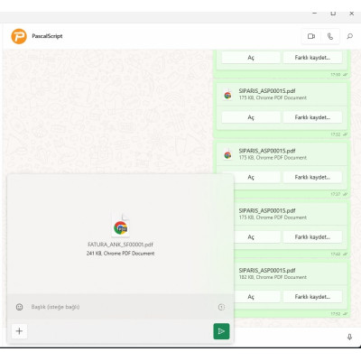 WhatsApp PDF Gönderim Scripti